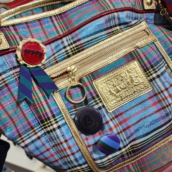 Coach Rare Vintage Poppy Tote Her dimension are 18W X 14”H Super Clean - Picture 2 of 16